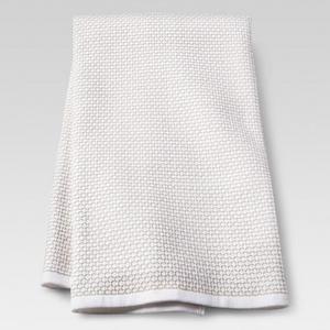 White Zig Zag Kitchen Towel  - Threshold™