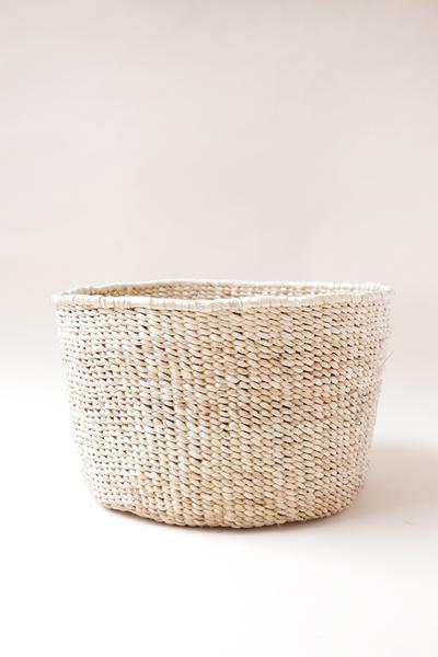 Indego Africa Banana Leaf Floor Basket
