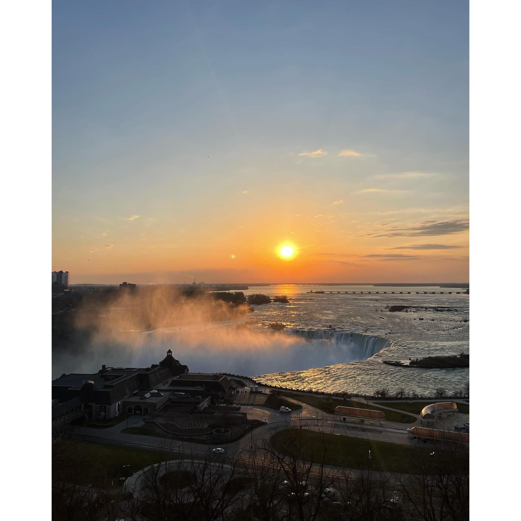 Our view in Niagara the morning we got engaged!