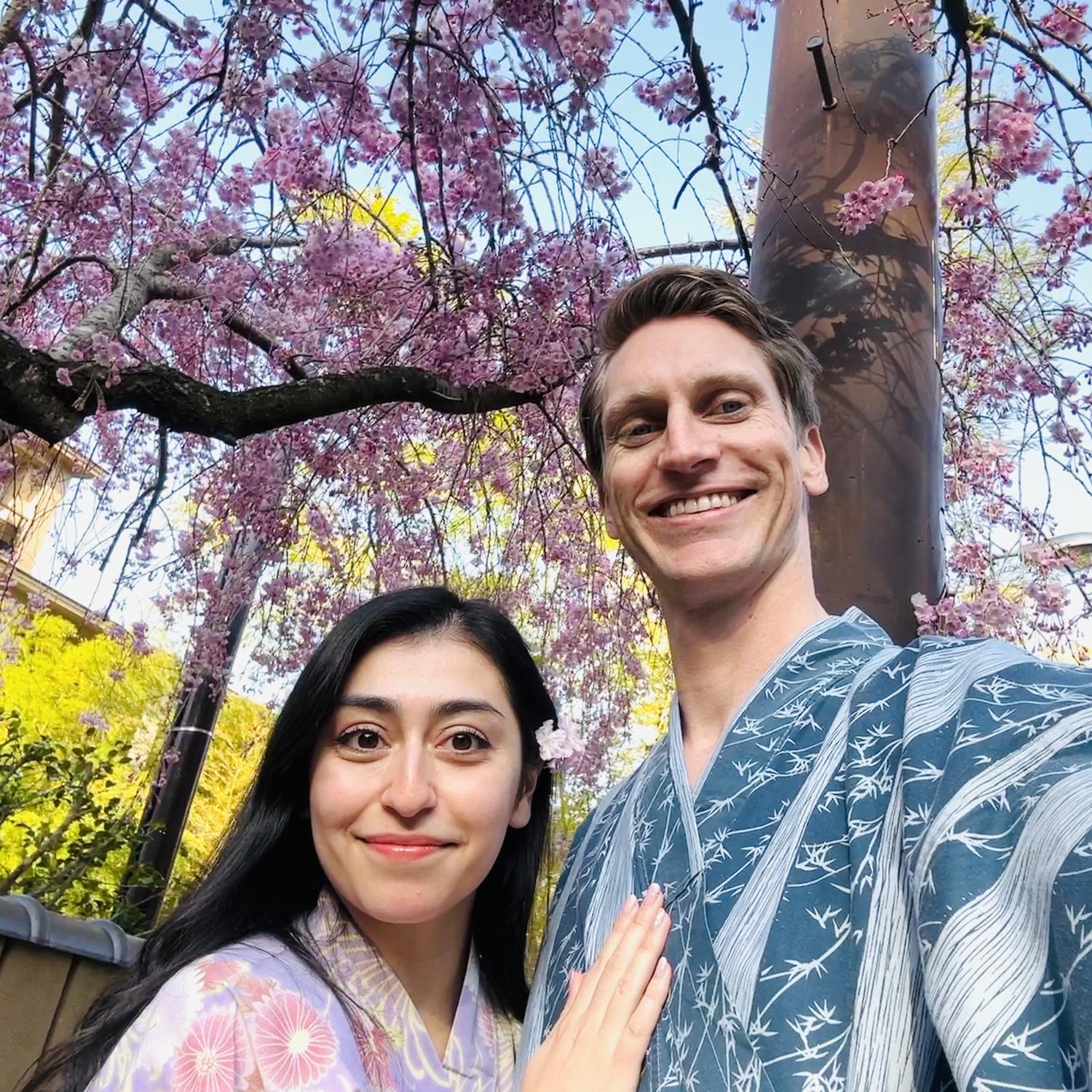 On our first trip to Japan together enjoying the onsens of Hakone!