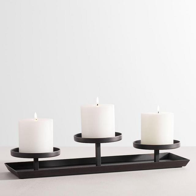 Draper Pillar Holders, Bronze, Small