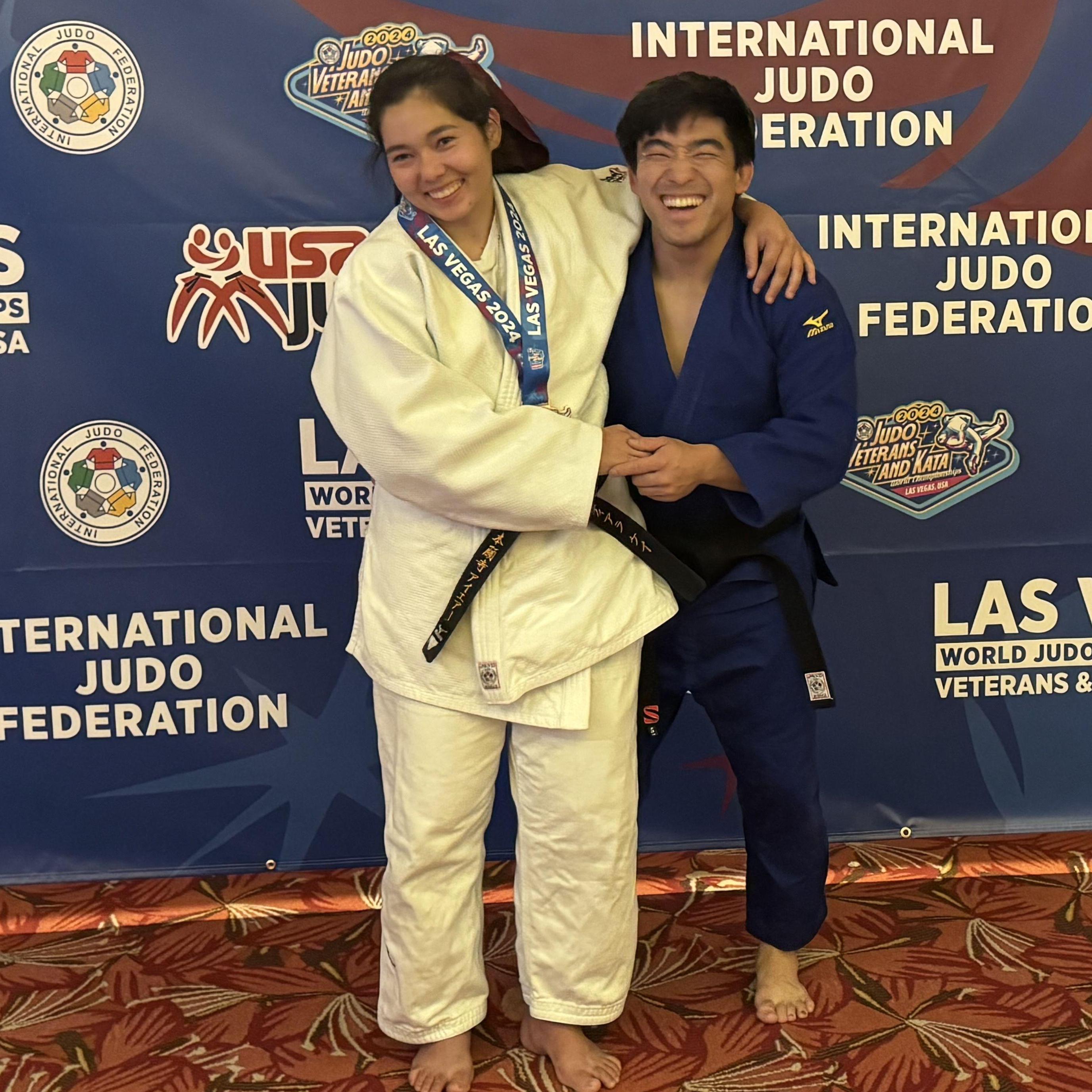 We first met at a judo practice in 2016, then met again in 2018, when Tiara joined Aaron's judo club in Gardena.