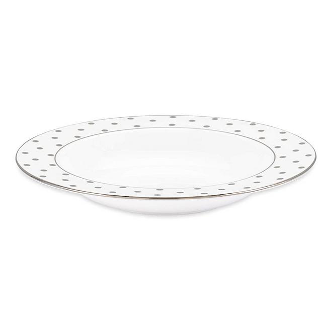 Kate Spade Larabee Road Platinum Pasta Bowl, 1.20 LB, Metallic