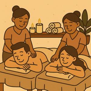 Couples’ spa massage