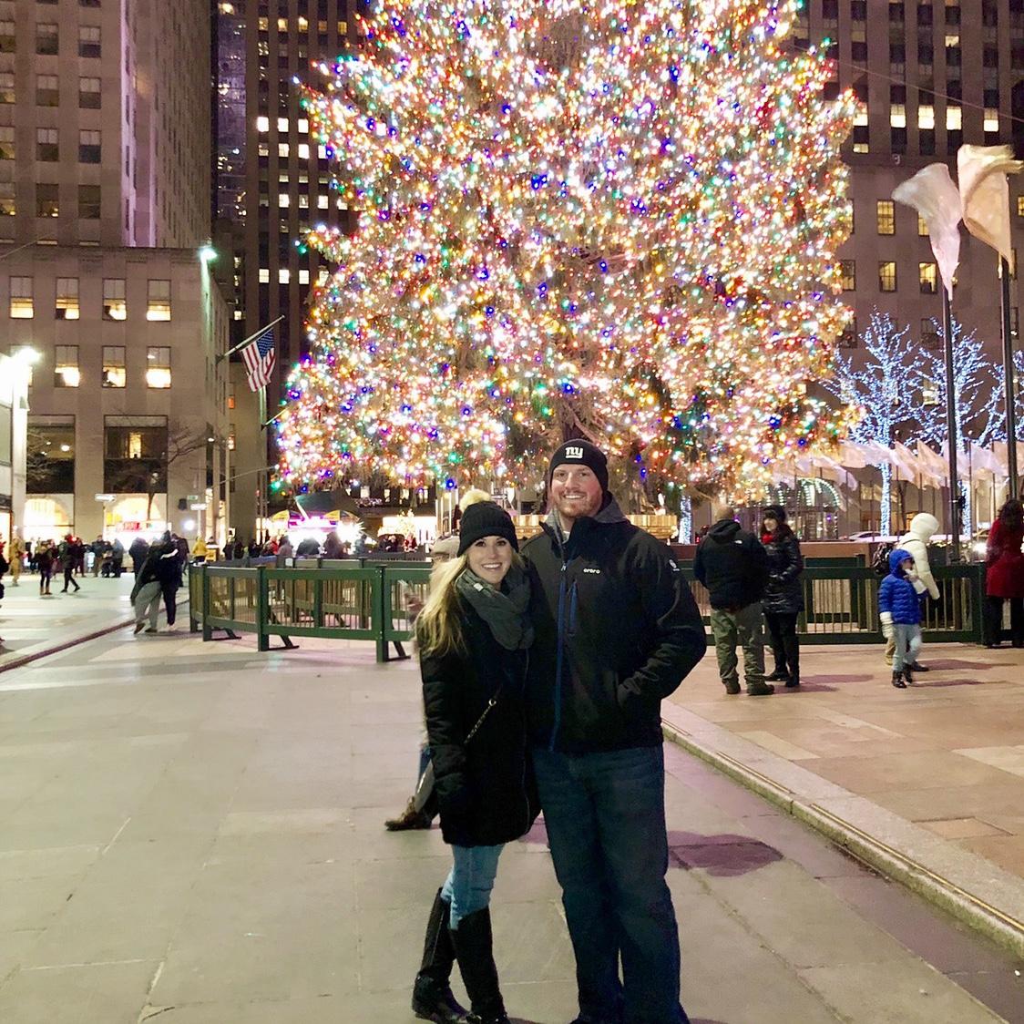 Our first date - December 10th, 2018 at Rockefeller Center.