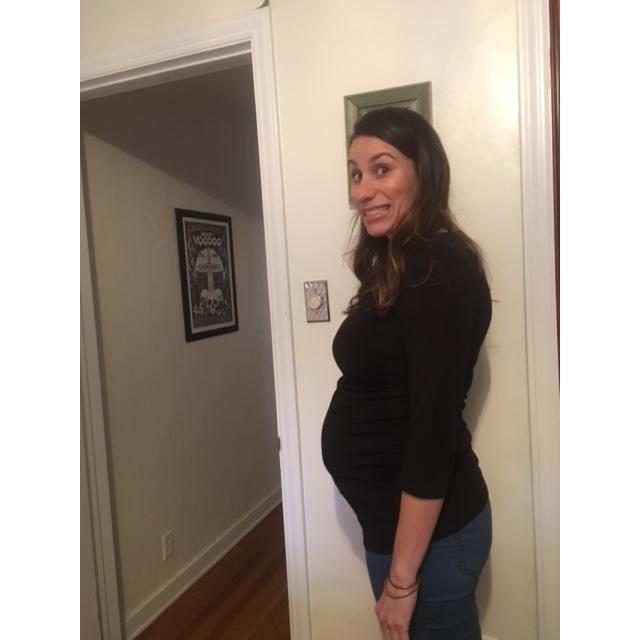 5 months pregnant with our Charlie girl