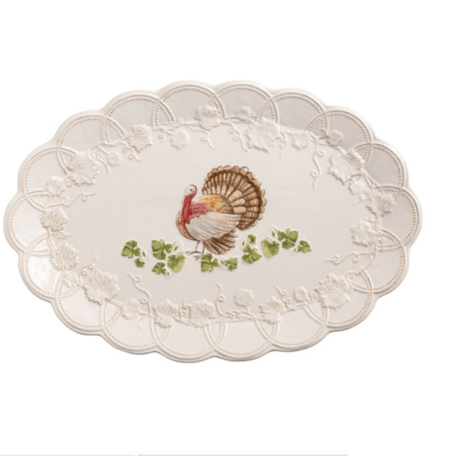 Stoneware Turkey Platter