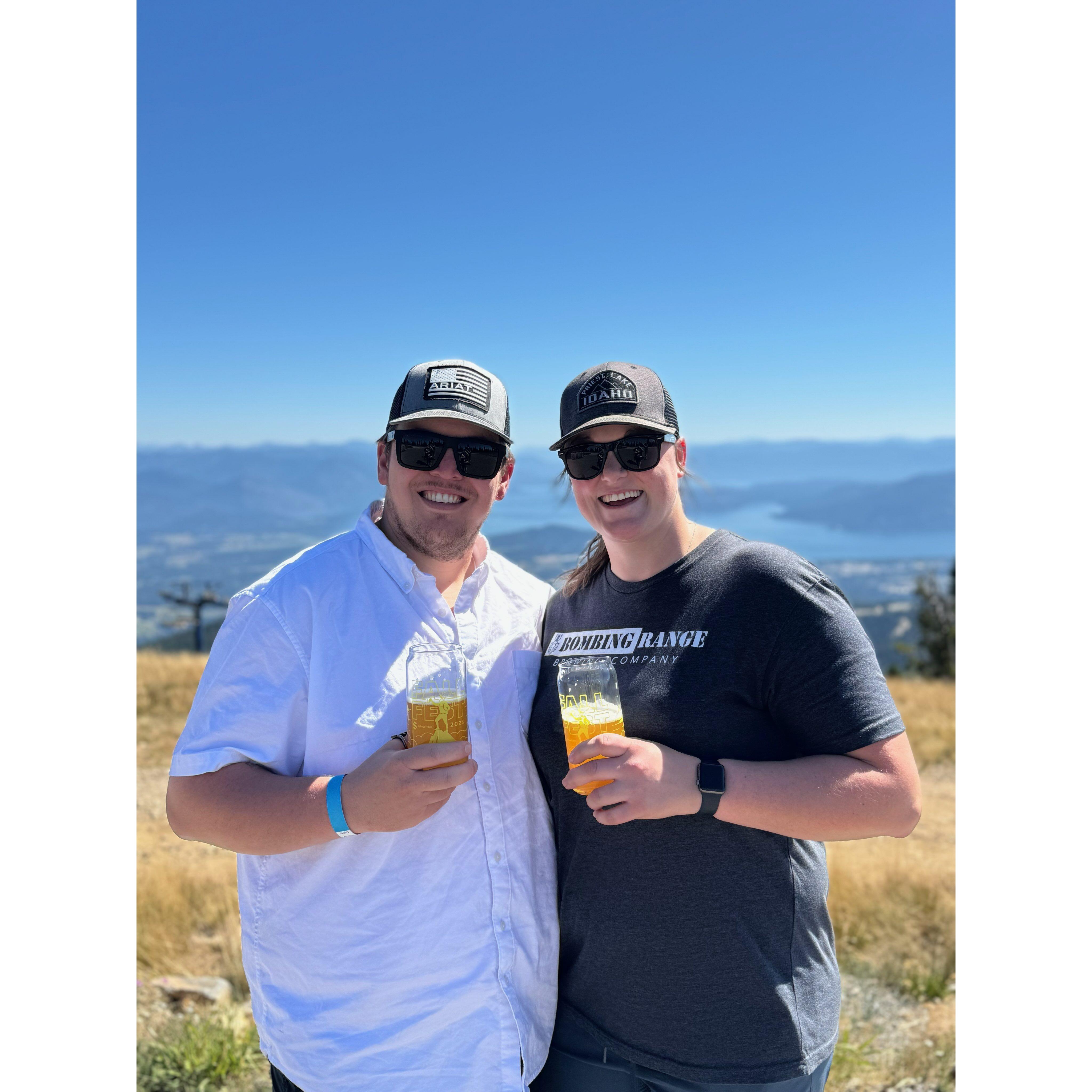 August 31, 2024 - The annual Schweitzer Beer Fest with our friends, Winter and Kyle. This year was a good one, I dropped my phone (that Jack and I had JUST got two weeks before this) half way up the mountain on the chair lift. So, Jack and I hiked all the way down to find it. I honestly think the beer tasted better when we finally got back down to the festival lol!