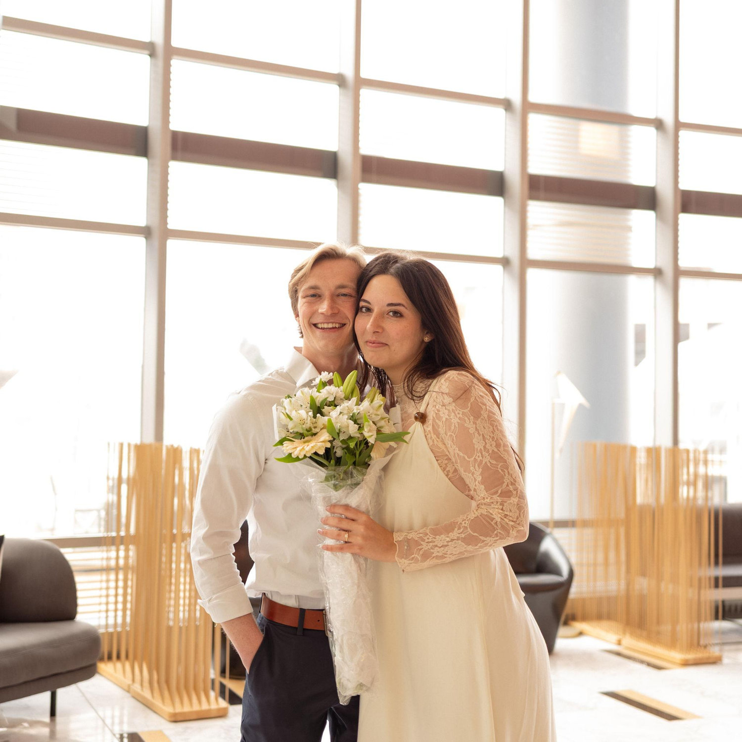 Post-engagement smiles