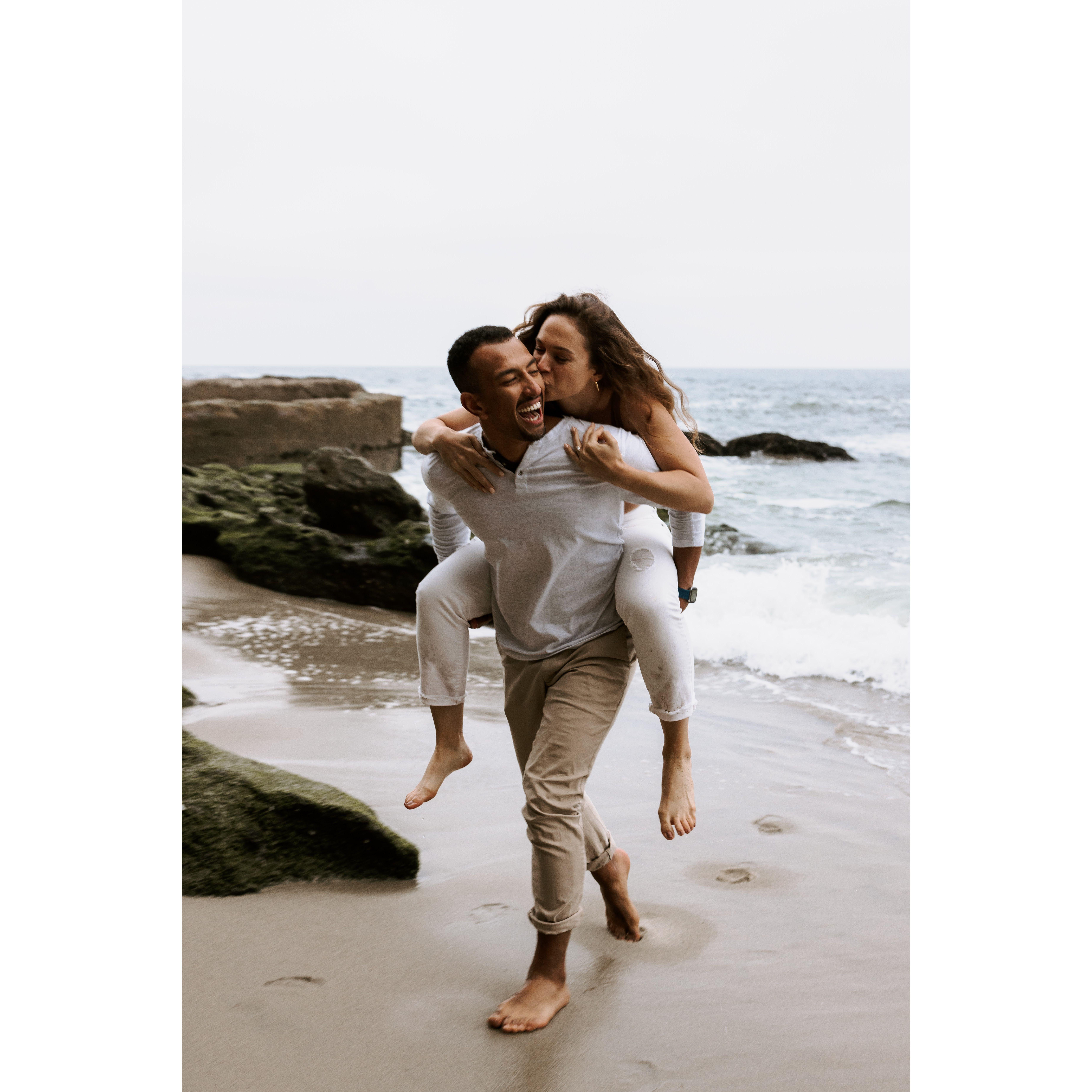 From our engagement photos at Victoria Beach, part of Laguna Beach, CA.