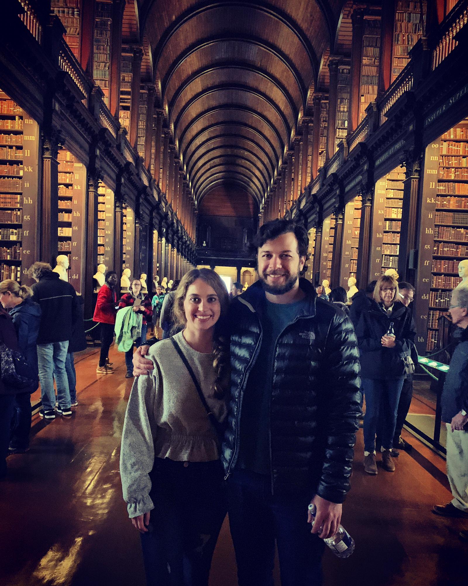 Trinity College Library in Dublin, Ireland