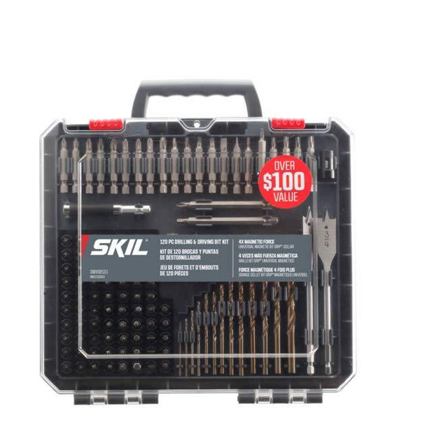 Skil 120pc Drilling and Screw Driving Bit Set with Bit Grip - SMXS8501