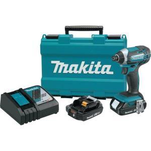 18-Volt LXT Lithium-Ion Cordless 1/4 in. Compact Impact Driver Kit w/ (2) 2.0 Ah Batteries, Rapid Charger and Hard Case