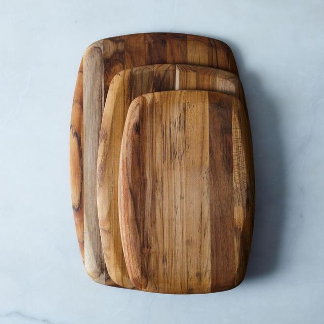 Rounded Edge Teak Cutting Boards (Set of 3)