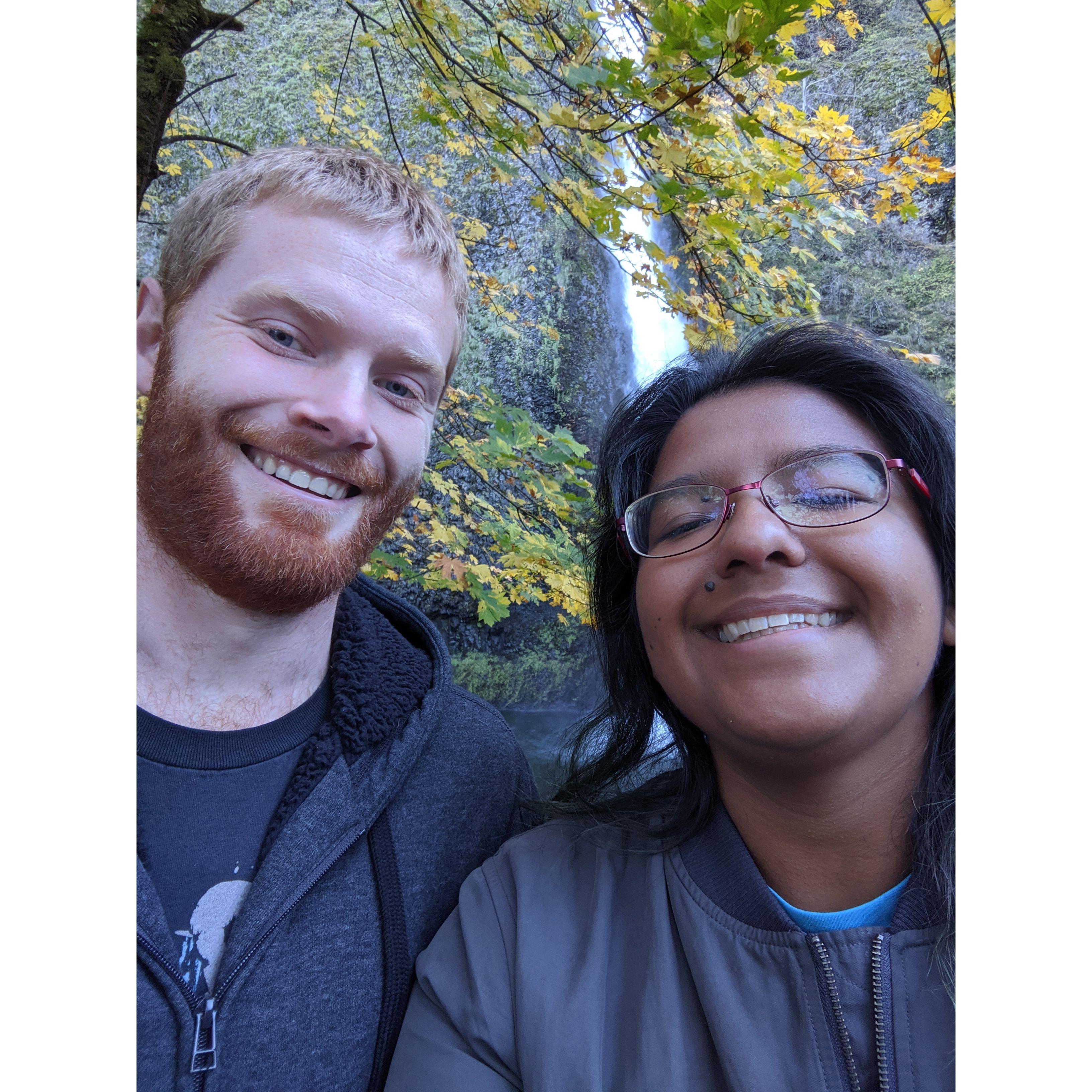 Sam & Rocio Enjoy Waterfalls