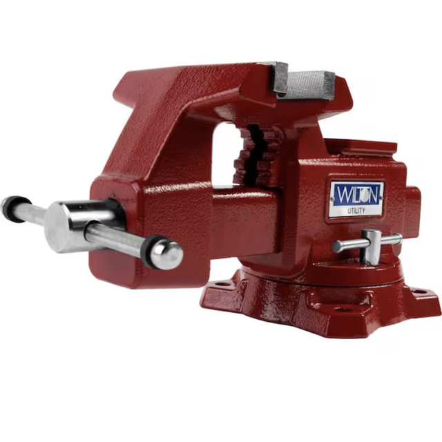 Wilton Utility Bench Vise, 5-1/2 in. Jaw Width, 5 in. Jaw Opening, 3-1/4 in. Throat Depth 675U 28819