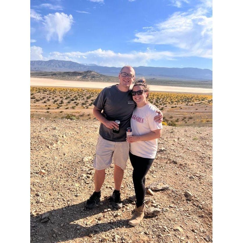 Riding in their rzr in Johnson Valley.