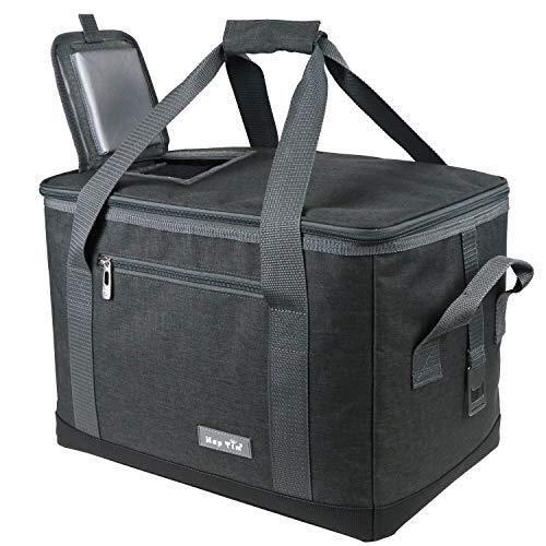 Hap Tim Soft Cooler Bag 40-Can Large Reusable Grocery Bags Upgraded Soft Sided Collapsible Travel Cooler for Outdoor Travel Hiking Beach Picnic BBQ Party