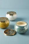 Anthropologie Aurelie Glass Jar Candle in Citrine Garden