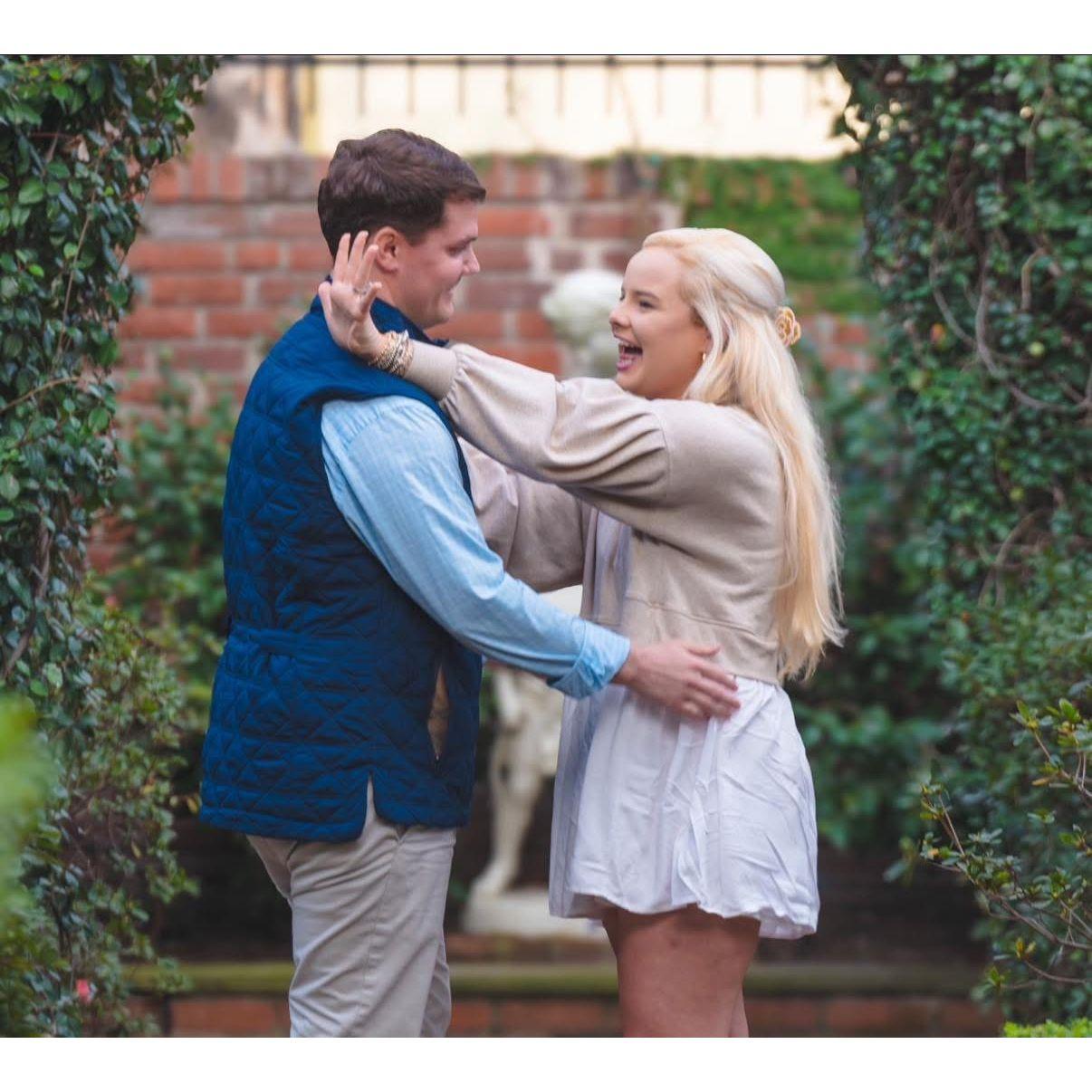 KristiAnna admiring her dream ring