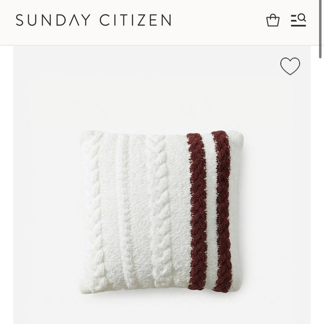 Snug Braided Two-Stripes Throw Pillow