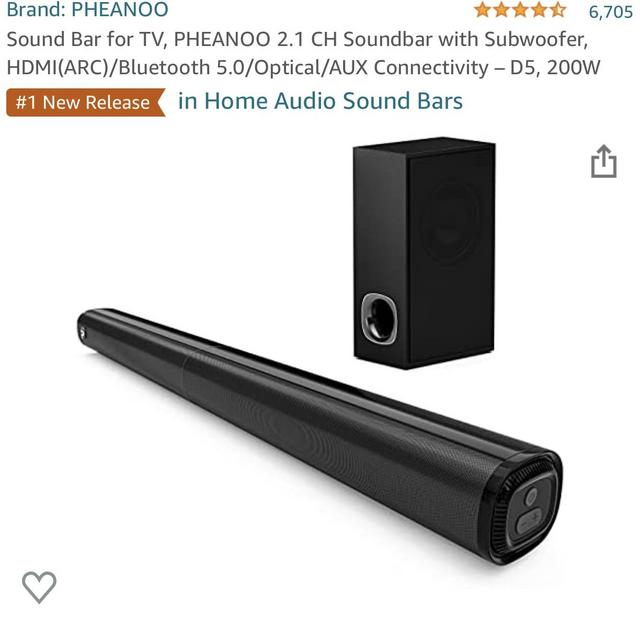 Soundbar with subwoofer
