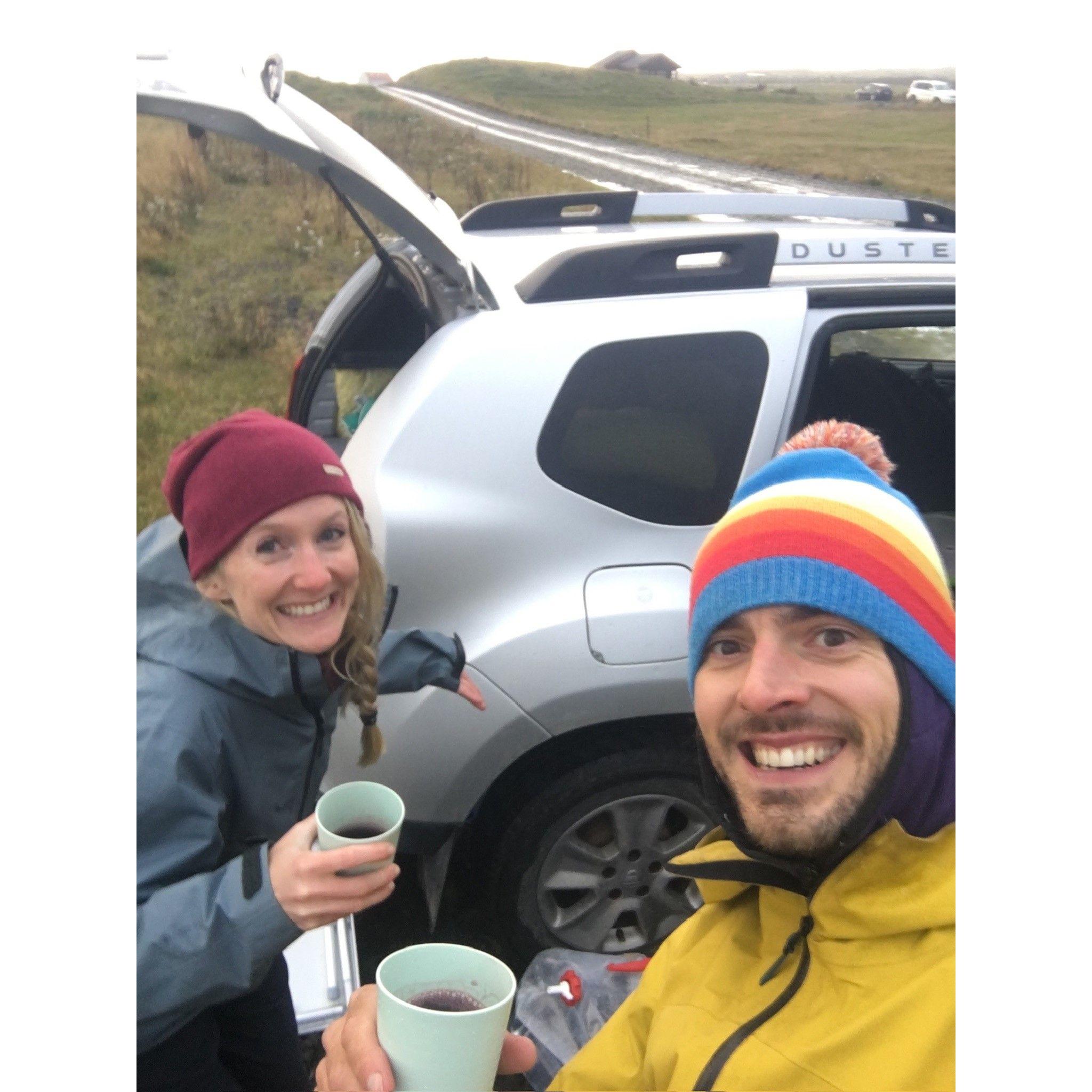 Stuck on the side of a road in Iceland..