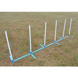Magmar Agility Weave Poles 24" Spacing Set of 6 in Bag