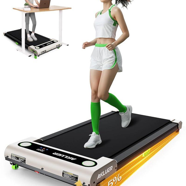 AKLUER Walking Pad with Incline, Incline Treadmills for Home, 2.5 HP Under Desk Treadmill Small with Remote Control, Walking Pad Small Treadmill with LED Display