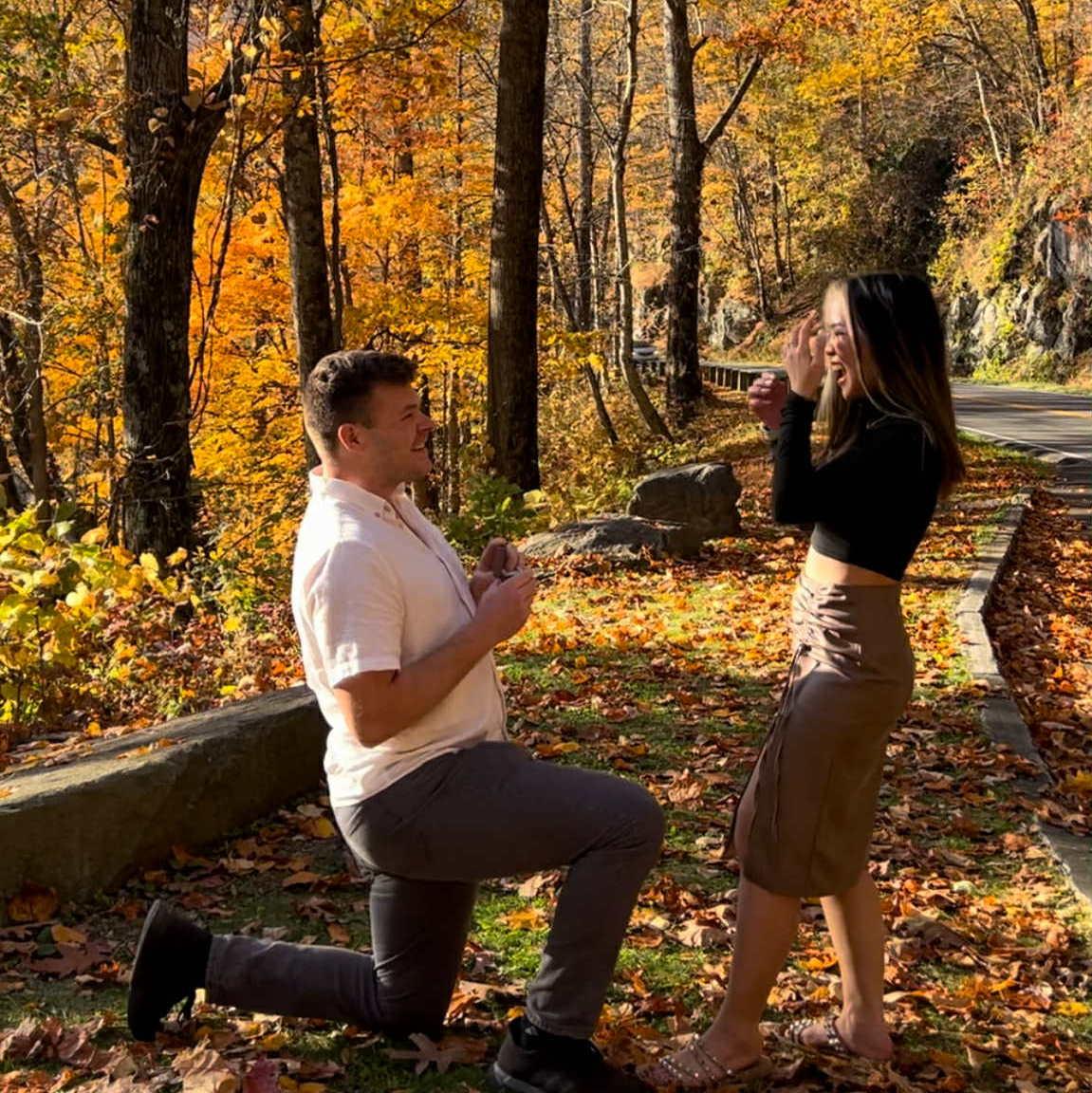 A weekend in Gatlinburg with friends and family turned into a moment I'll never forget. He proposed, and it was the sweetest surprise! 10-29-2023