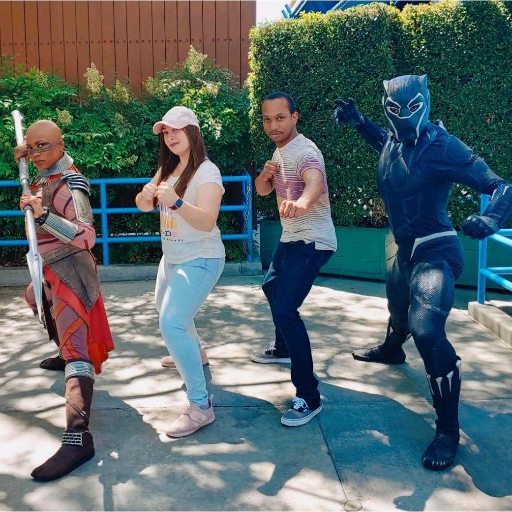 MEETING BLACK PANTHER AT DISNEYLAND