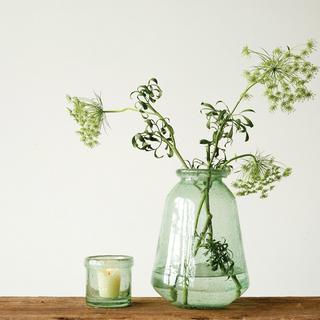 Recycled Bubble Glass Vase/Hurricane
