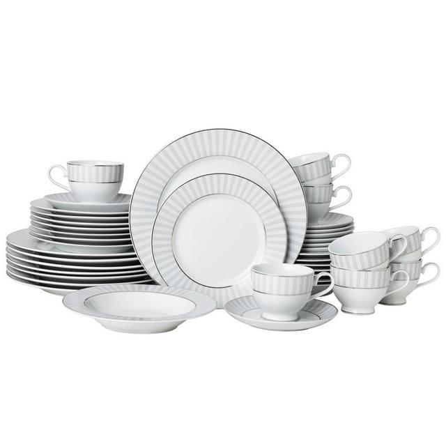 Adrian Grey 40 Piece Dinnerware Set, Service for 8