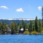 Swimming in the lake