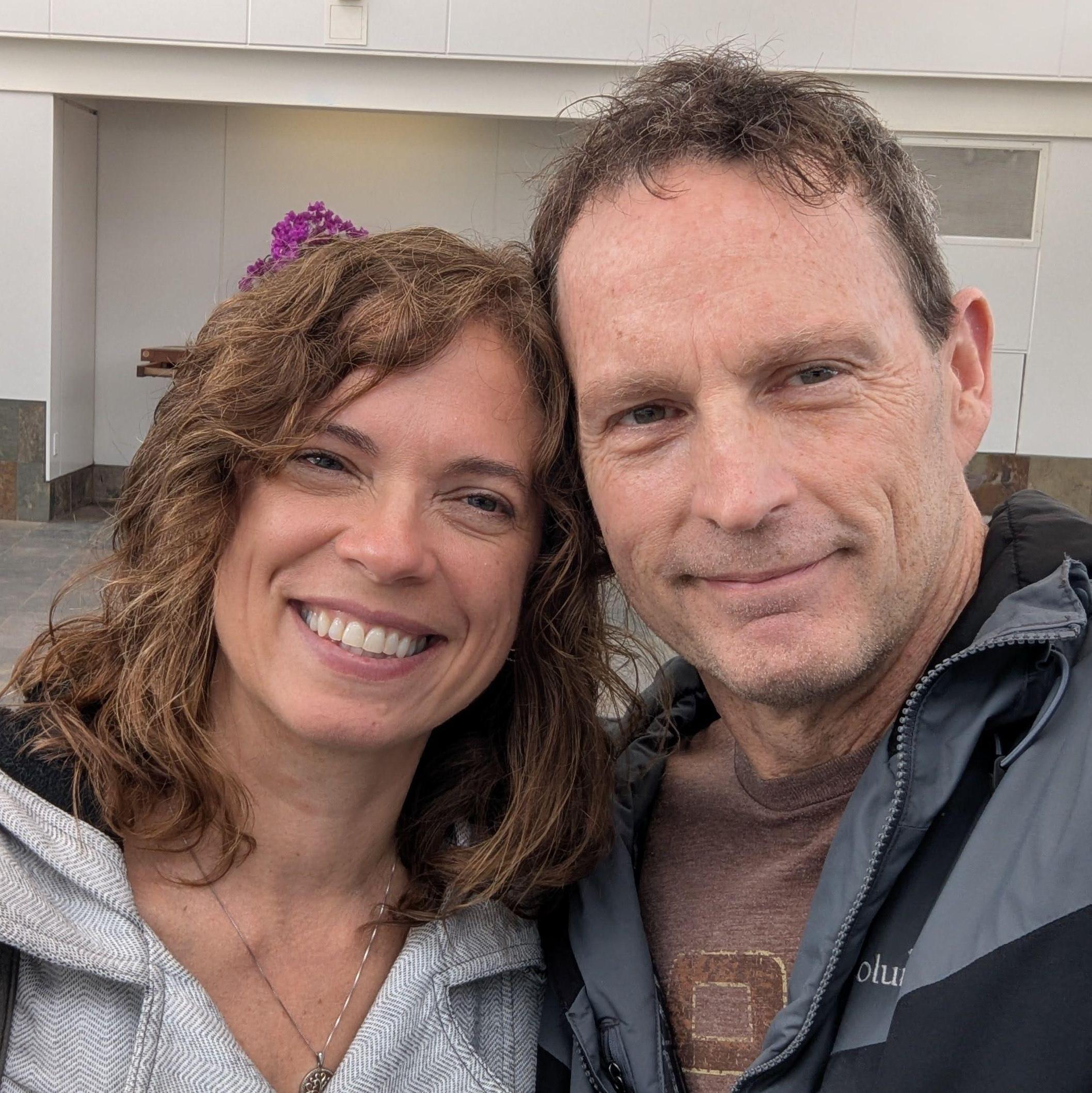We're still dating, even as we plan our wedding. We thought it would be fun to go back and revisit places that were special to us early on. Como Conservatory on a windy February day.