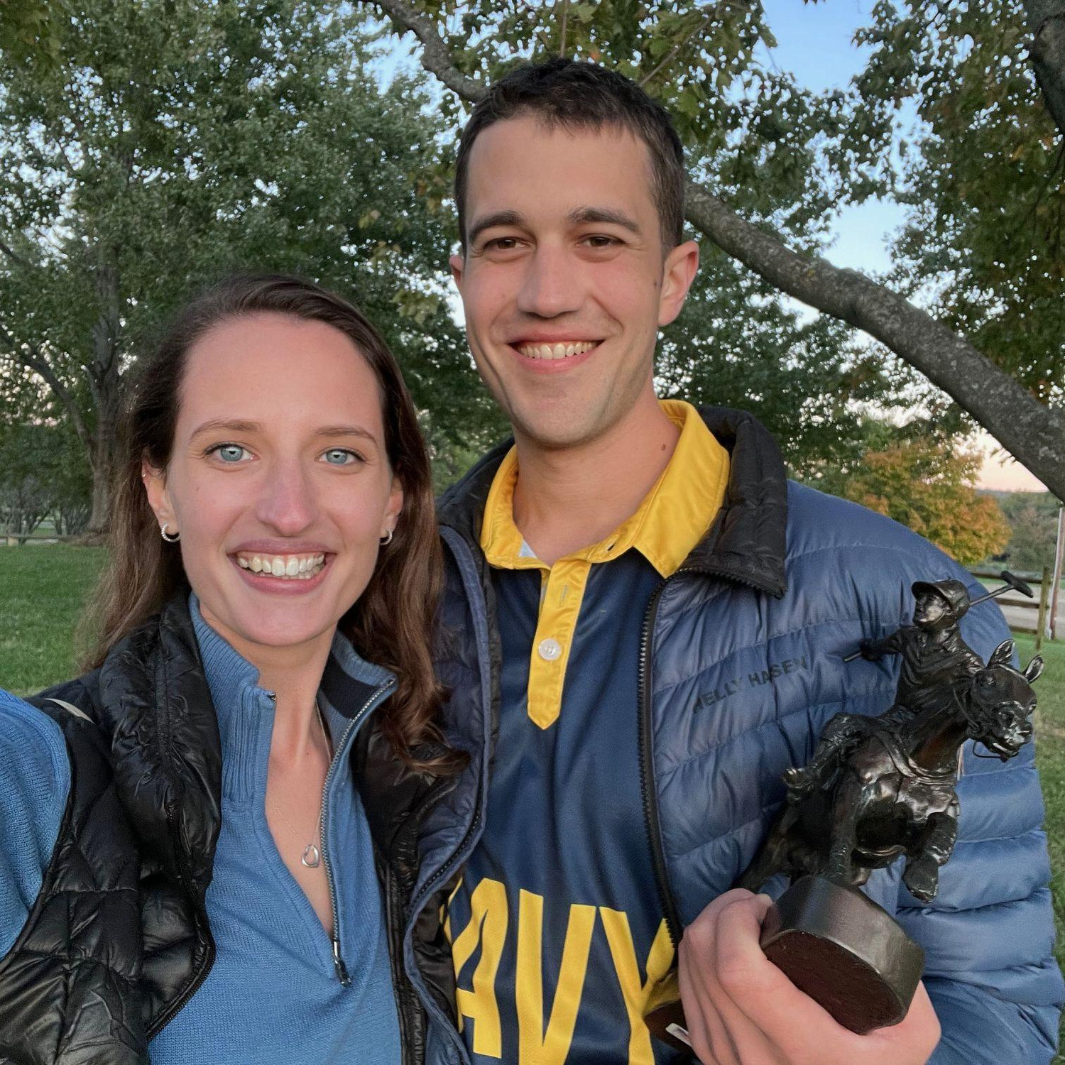 Beaming with pride after Michael and the Navy team win the yearly CinC polo tournament!