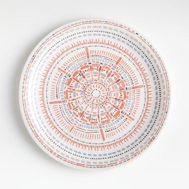 Avril Melamine Medallion Dinner Plate
