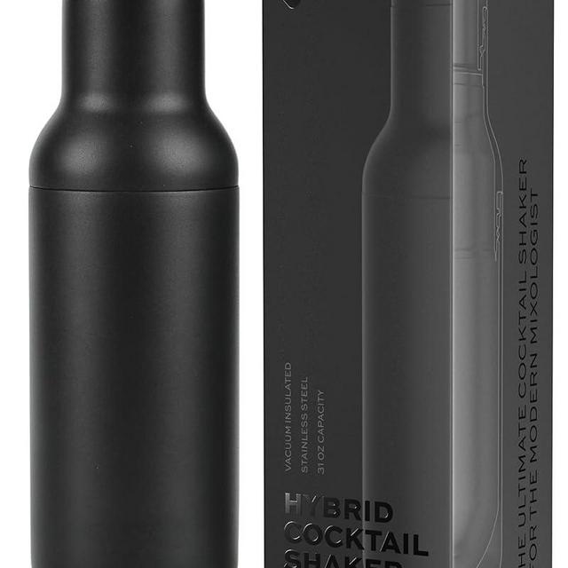 AMARI SIP - Hybrid Cocktail Shaker | Vacuum Insulated Stainless Steel | Large 31oz | Leak Proof | Built-in Measurement System, Strainer and Jigger Lid | Big Size Drink - and Bar Shaker | Bartender