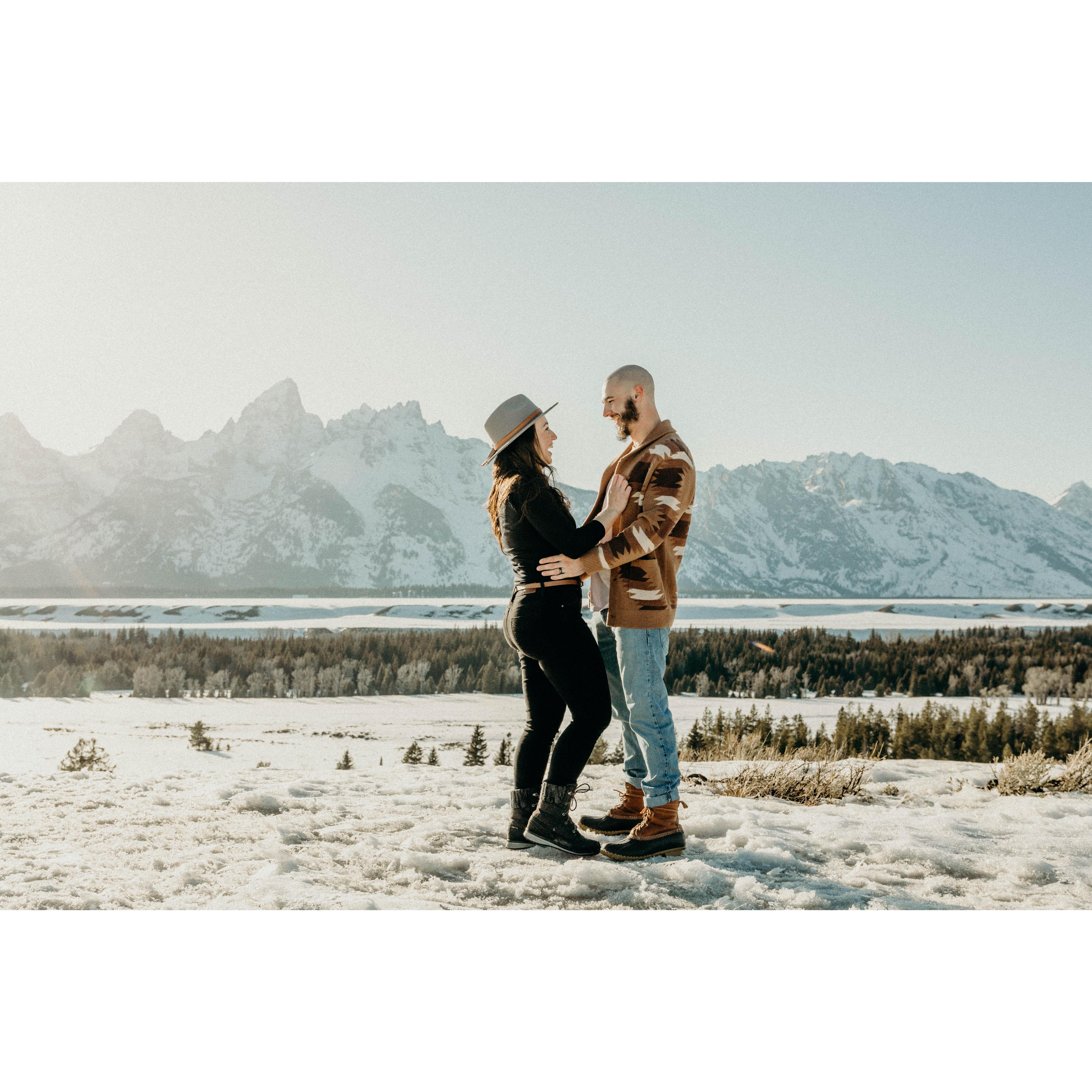 After our marriage in 2021, we celebrated together in the Tetons!