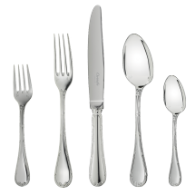 Silver Plated Five-Piece Place Setting                                                                                                                                rubans
