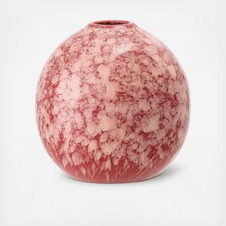Speckled Round Stoneware Vase