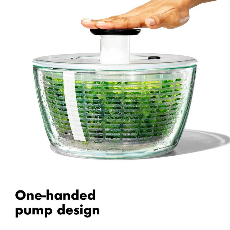 HAPPY 調理器具 PGS-50 グリーン OXO, Good Grips Glass Salad Spinner | Zola
