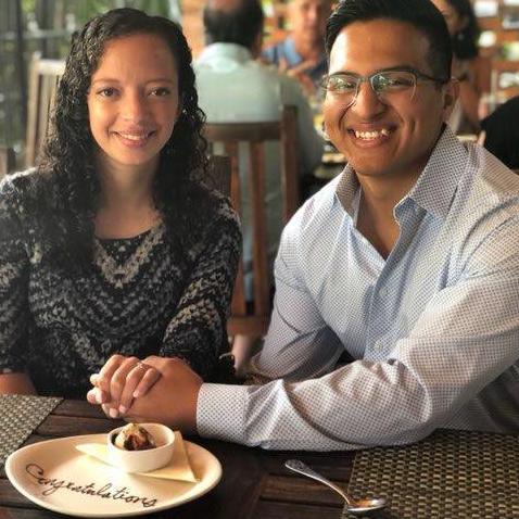 Our first day as an engaged couple! This was at Canoe for one of our favorite activities, brunch!