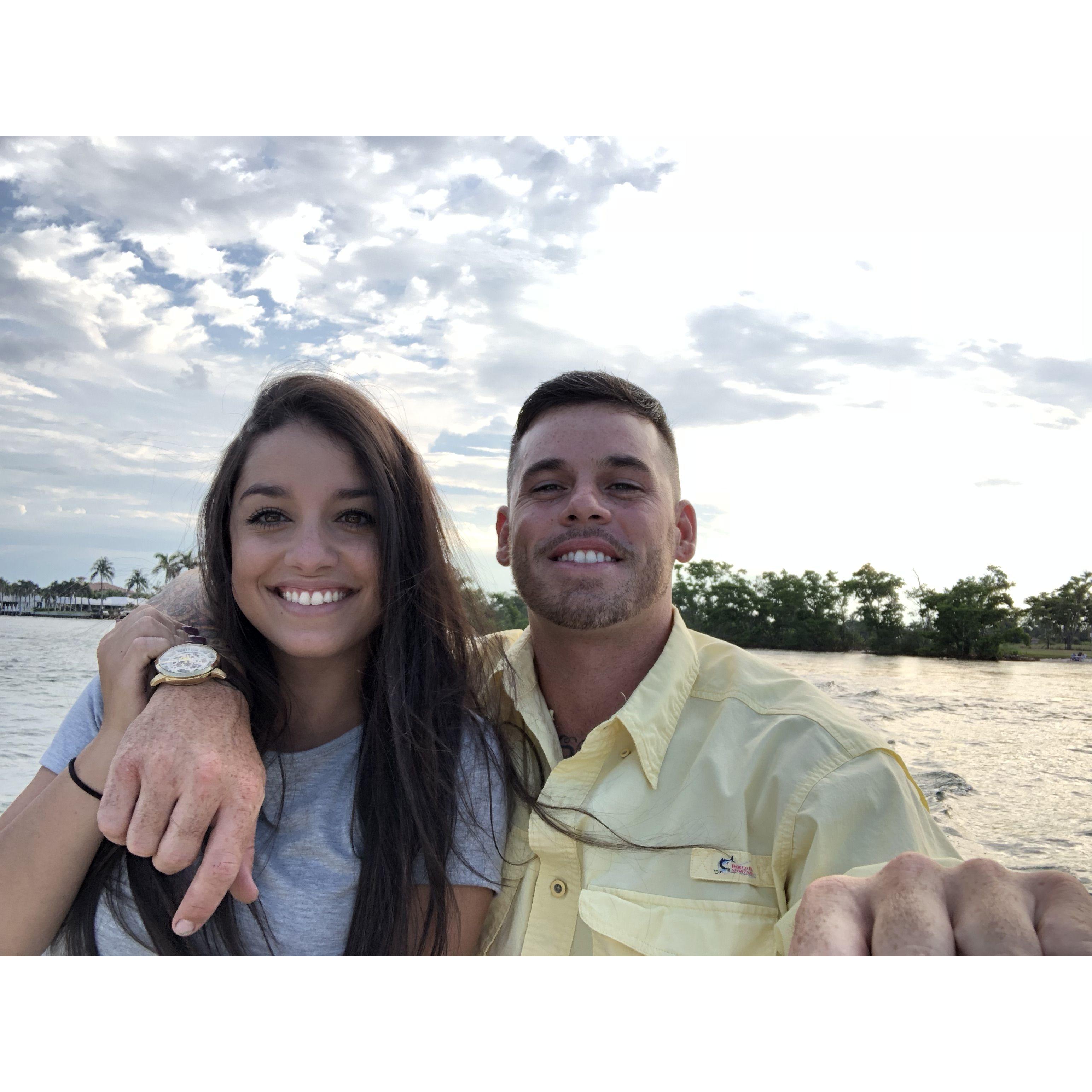 Taking the boat to dinner!