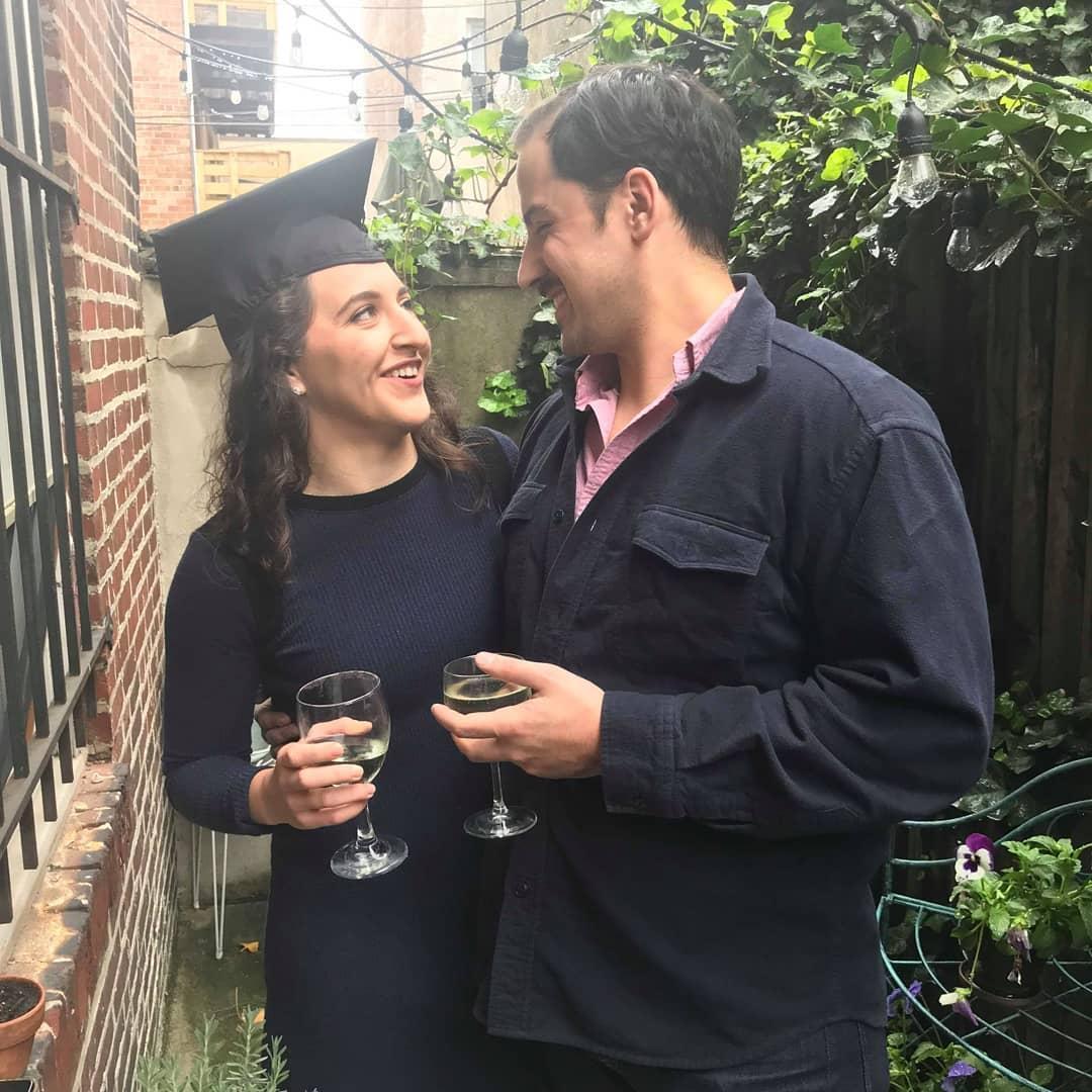 Philly, 2018 -- Lydia graduated from grad school and couldn't have done it without Christian's support.