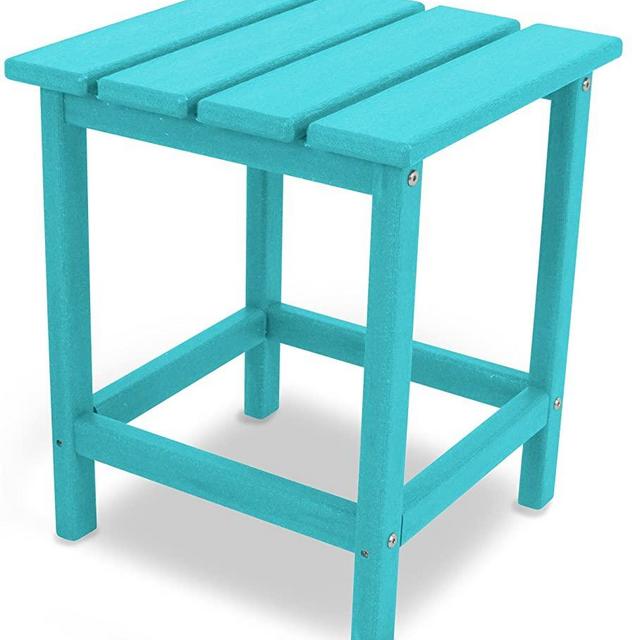 POLYWOOD ECT18AR Long Island 18" Side Table, Aruba