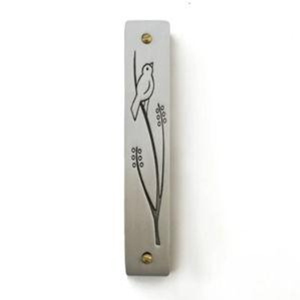 Wren Mezuzah by Emily Rosenfeld