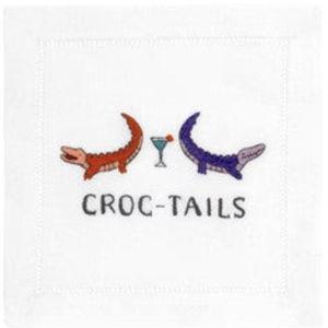 Croc-Tails Cocktail Napkins, Set of 4