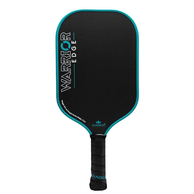 Diadem Warrior Edge Pickleball Paddles | Etched Carbon Face for Max Spin, 16mm Aero Guard, Comfort Max Grip, 16mm Honeycomb Core, Midweight 8oz | Indoor/Outdoor | USAPA Approved