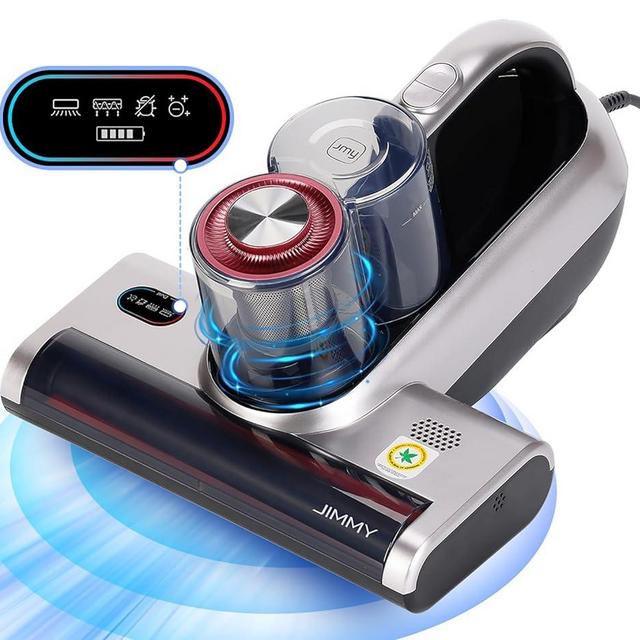 Jimmy Bed Vacuum Cleaner with Dust Sensor, Anti-Allergen Mattress Vacuum Cleaner with UV Light & Ultrasonic, 15Kpa Suction 420W Handheld Vacuums for Dust & Pet Hair with HEPA (BX6 Pro, Corded)